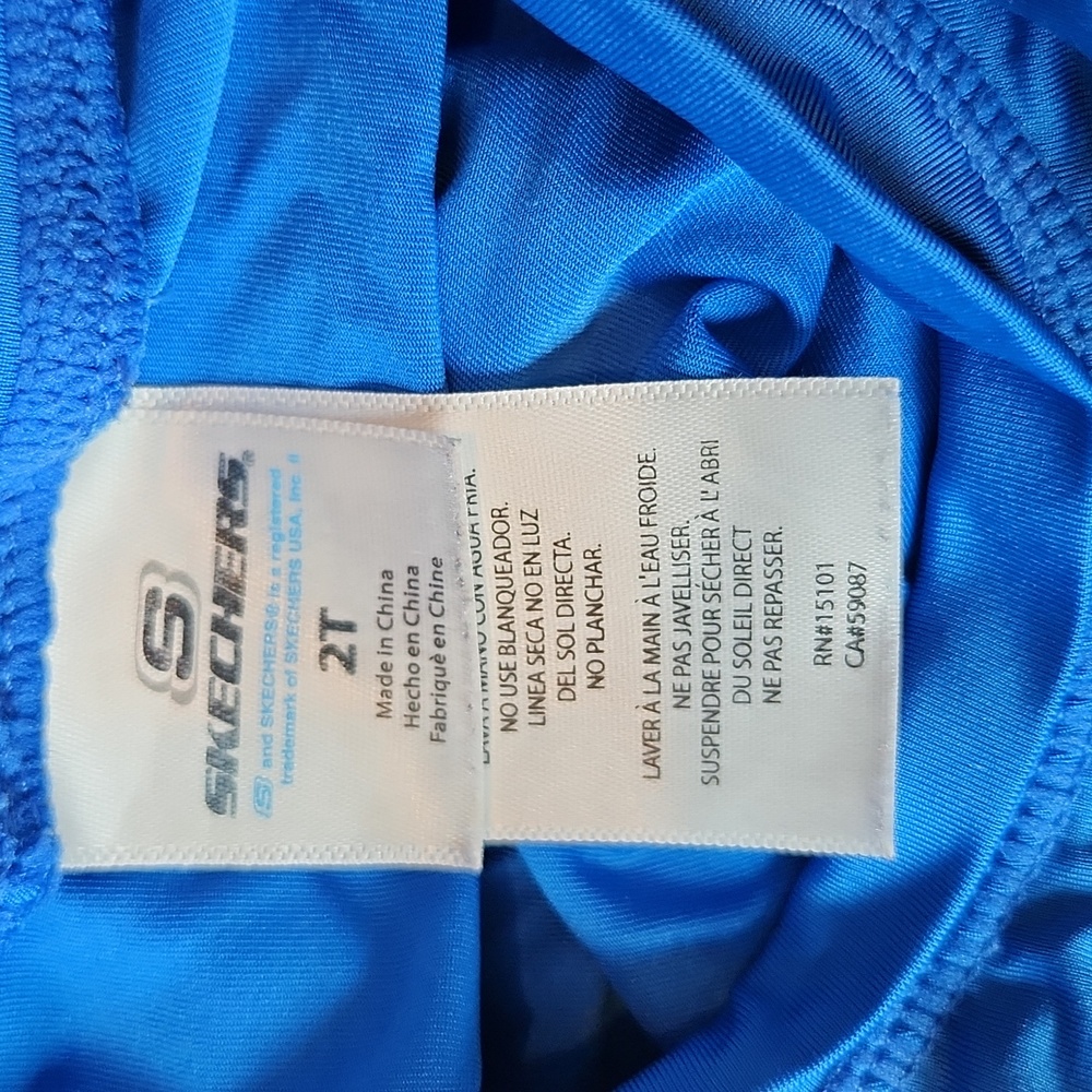 Skechers Kids Blue 'Cali Life' Swim Set - Rash Guard & Trunks - Picture 8 of 8